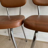 Pair of vintage skai chairs