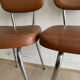 Pair of vintage skai chairs