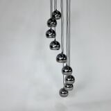 Mid Century Chrome Cascade Chandelier, 1960s