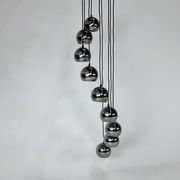 Lustre Cascade Mid Century en Chrome, 1960s