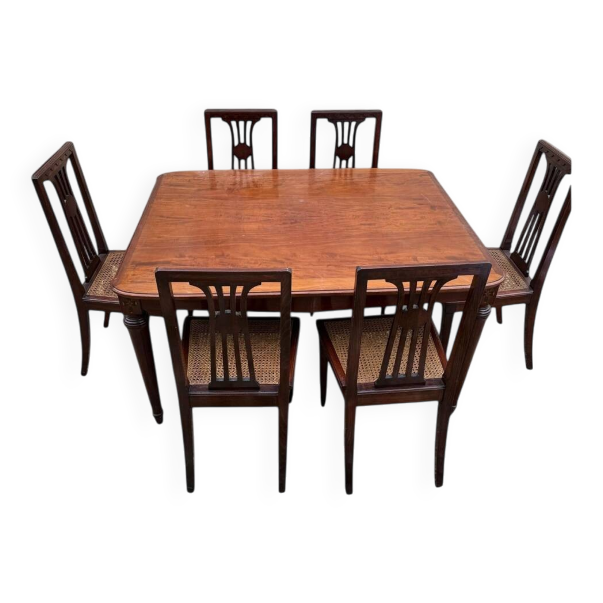 Beautiful Art Deco set Table + 4 chairs
