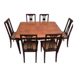 Beautiful Art Deco set Table + 4 chairs