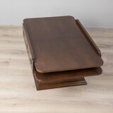 Vintage 60s coffee table with storage unit Italian design