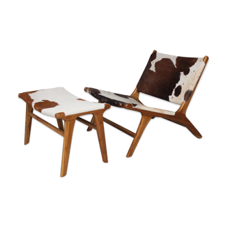 Amrchair and ottoman