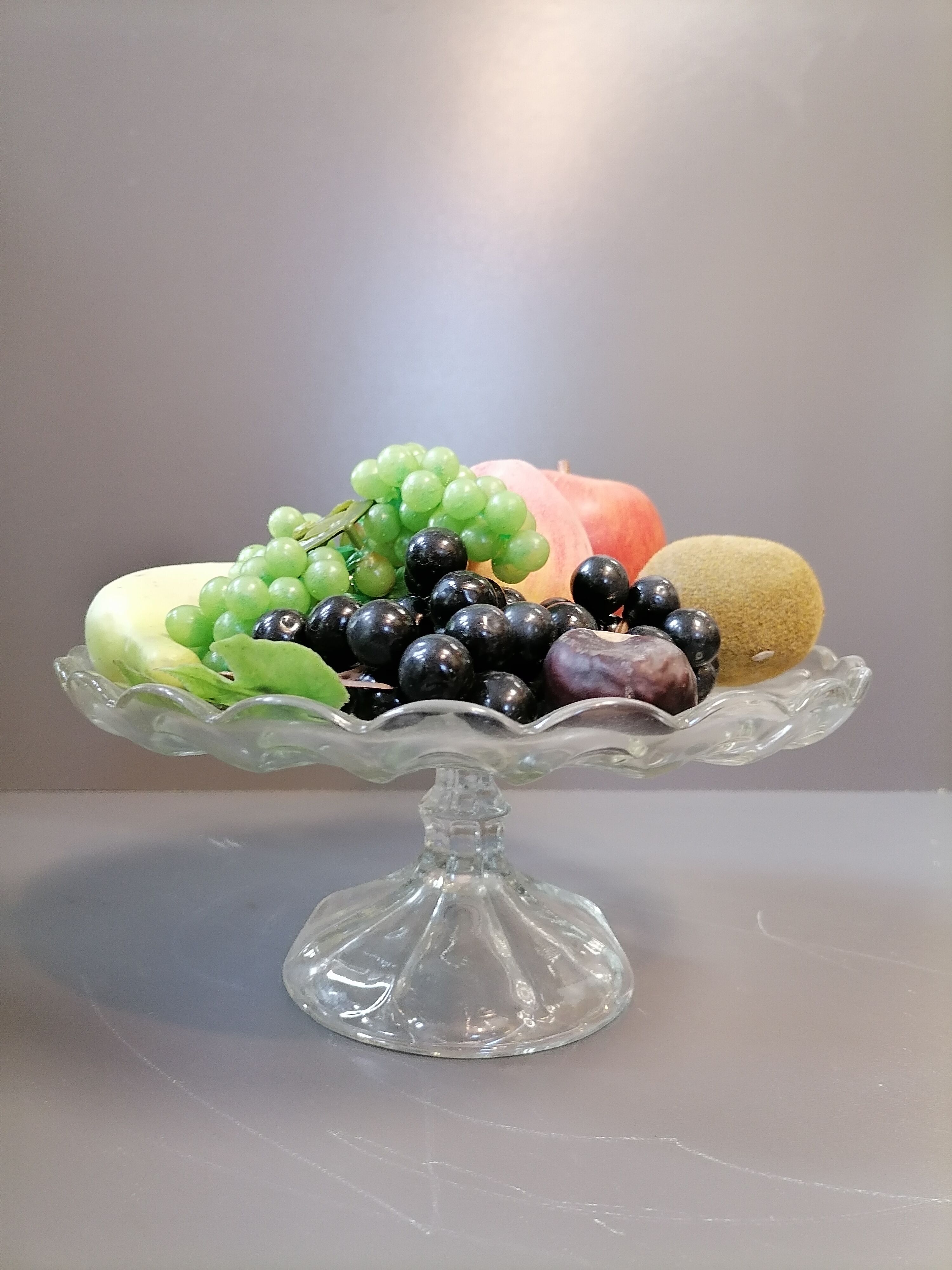 Compotier en verre moulé