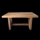 Dining Table with Extensions, 1940s In Solid Oak