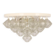 Large rare pagoda glass ceiling lamp by Kalmar, Austria, 1960s.