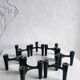 Set of 7 Black Candle Holders Design Koziol Hommage 2005 Germany