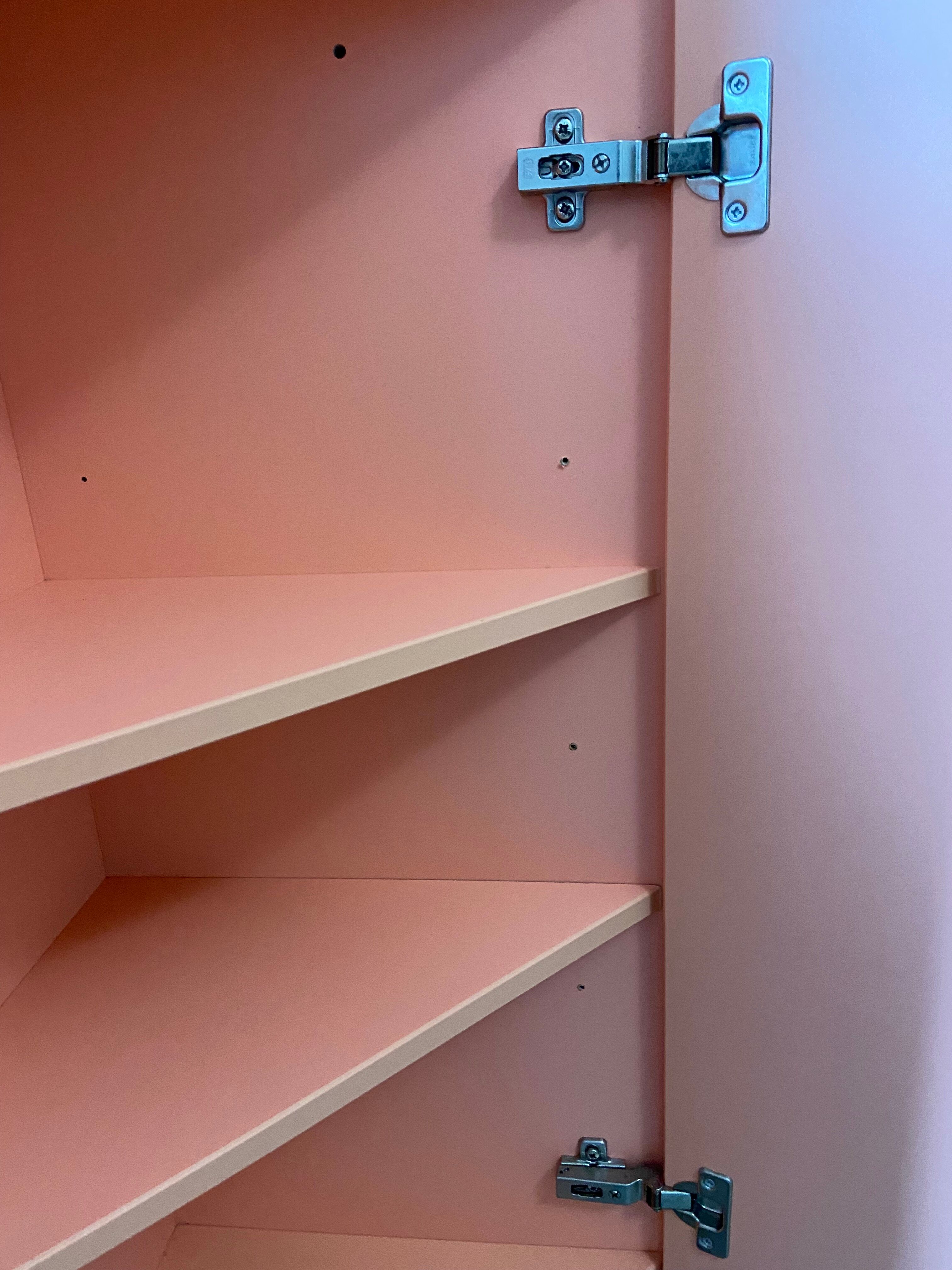 Mini corner cabinet pink IKEA model PS 2014