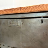 Storage furniture in steel and wood