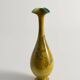 Chinoiserie Ochre Yellow Dragon Vase by Lambeth Doulton Faience, England 1880s