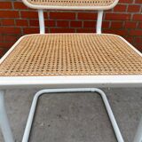 Cesca chair model with armrest in white