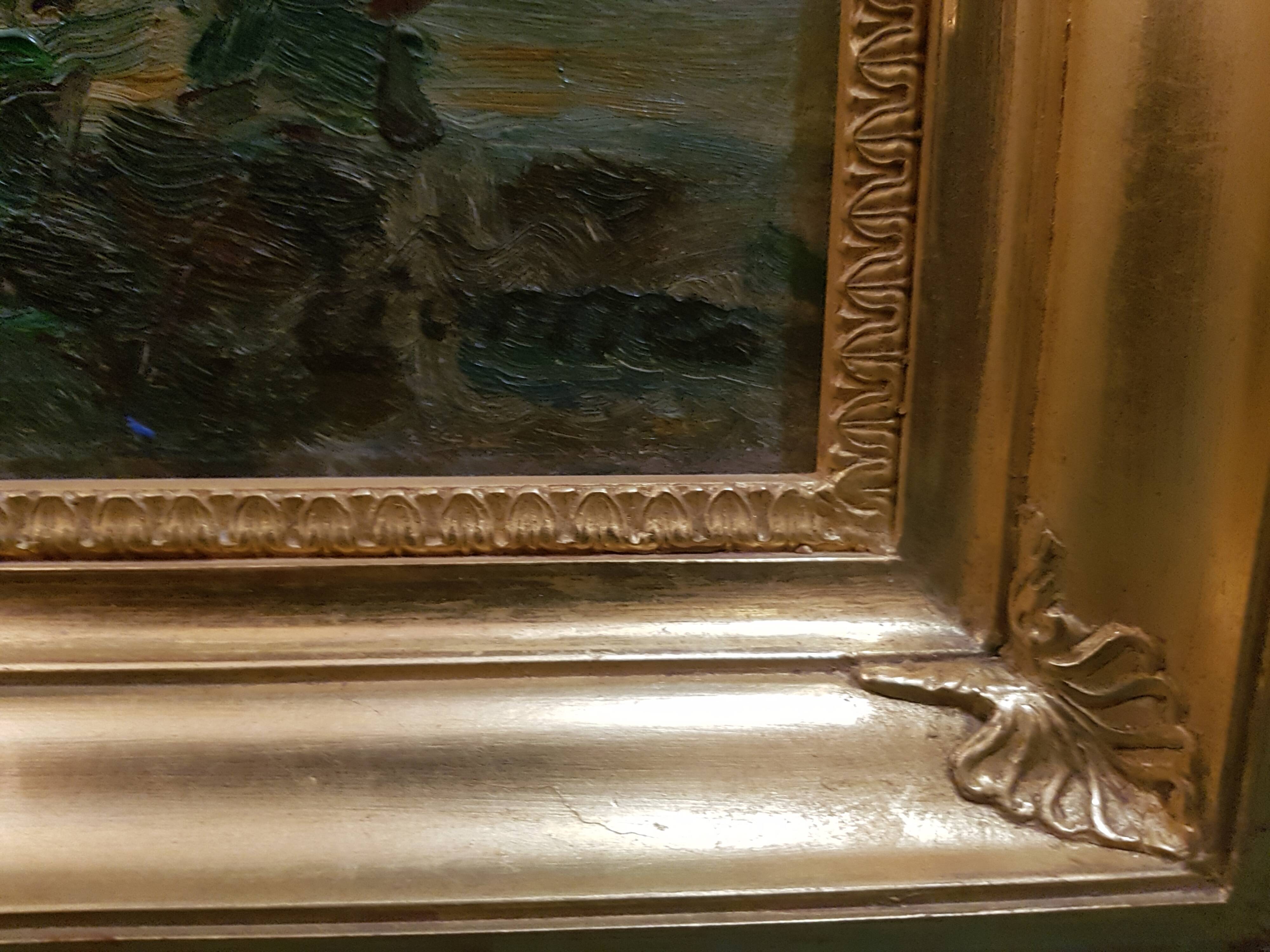 Painting Still Life with bouquet