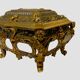 Jewelry box in gilded bronze with two patinas 20th century