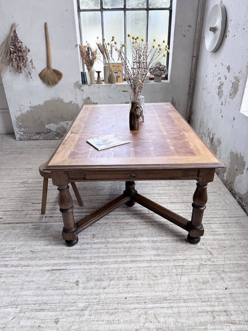 Oak table in Louis XIV style 1900