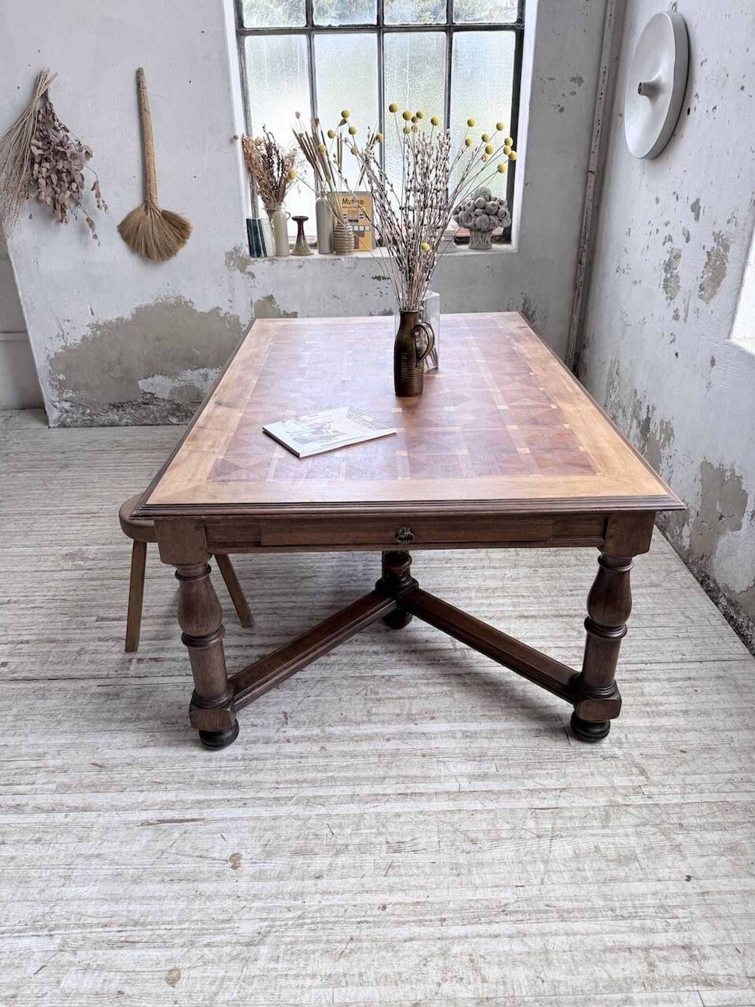Table chêne style Louis XIV 1900
