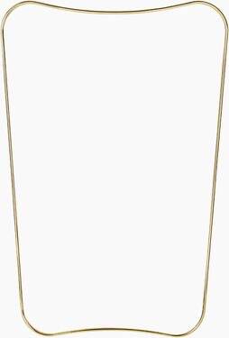 Gio Ponti Mirror 54 x 80 cm Polished Brass Gubi edition