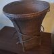 Antique Laos Khmu tribal hand woven carrying basket