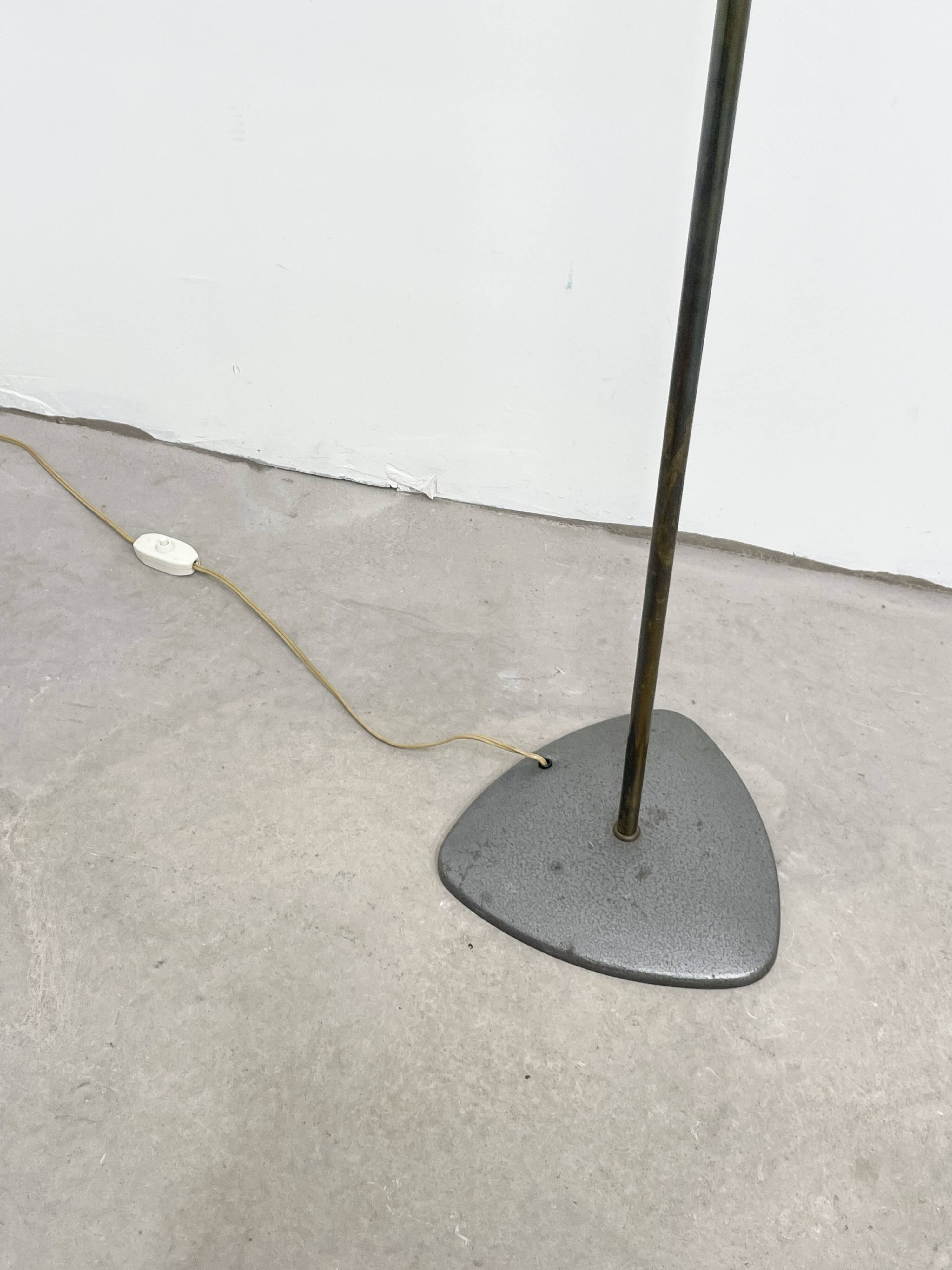 Three-flute floor lamp, circa 1950