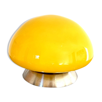 Yellow mushroom lamp 20 cm in diameter