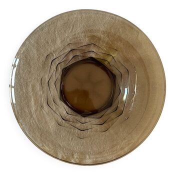 Art deco bowl by andries dirk copier form leerdam, dutch modernism
