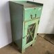 Cabinet with 1 door and 1 industrial metal drawer, 1950