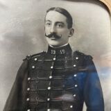Framed photograph of a soldier