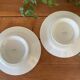 Pair of antique petits fours dishes in Choisy-le-Roi earthenware.