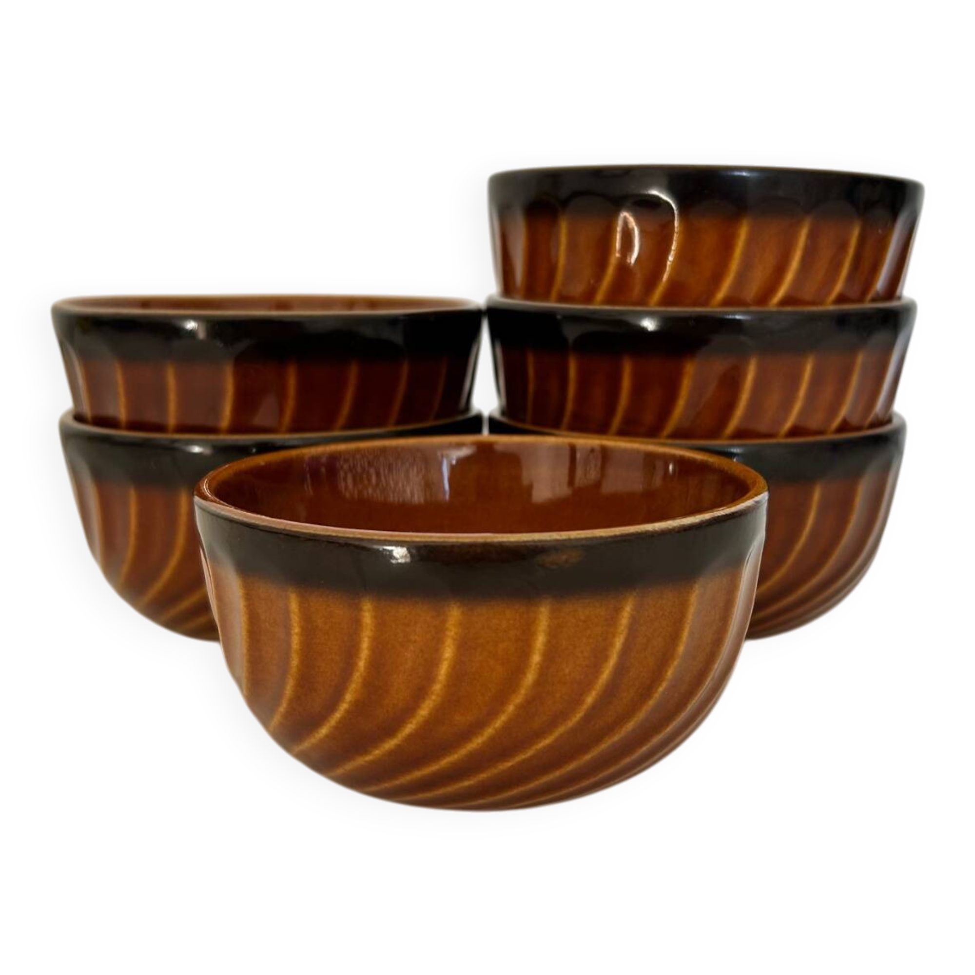 Set of 6 Boch La Louvière bowls