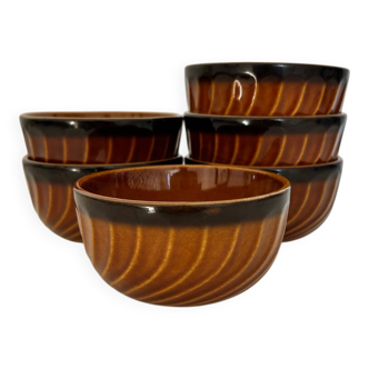 Set of 6 Boch La Louvière bowls