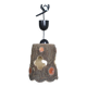 suspended lamp in brutalist ceramic France 1950