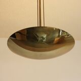 Brass half bowl ceiling lamp by Kalmar Austria