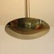 Brass half bowl ceiling lamp by Kalmar Austria