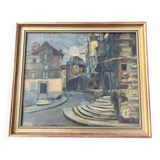 Painting Urban Scene, Post-Impressionist 1930-50
