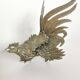 Pair of metal roosters