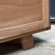 Armoire parisienne penderie porte coulissante chêne brut massif 1960