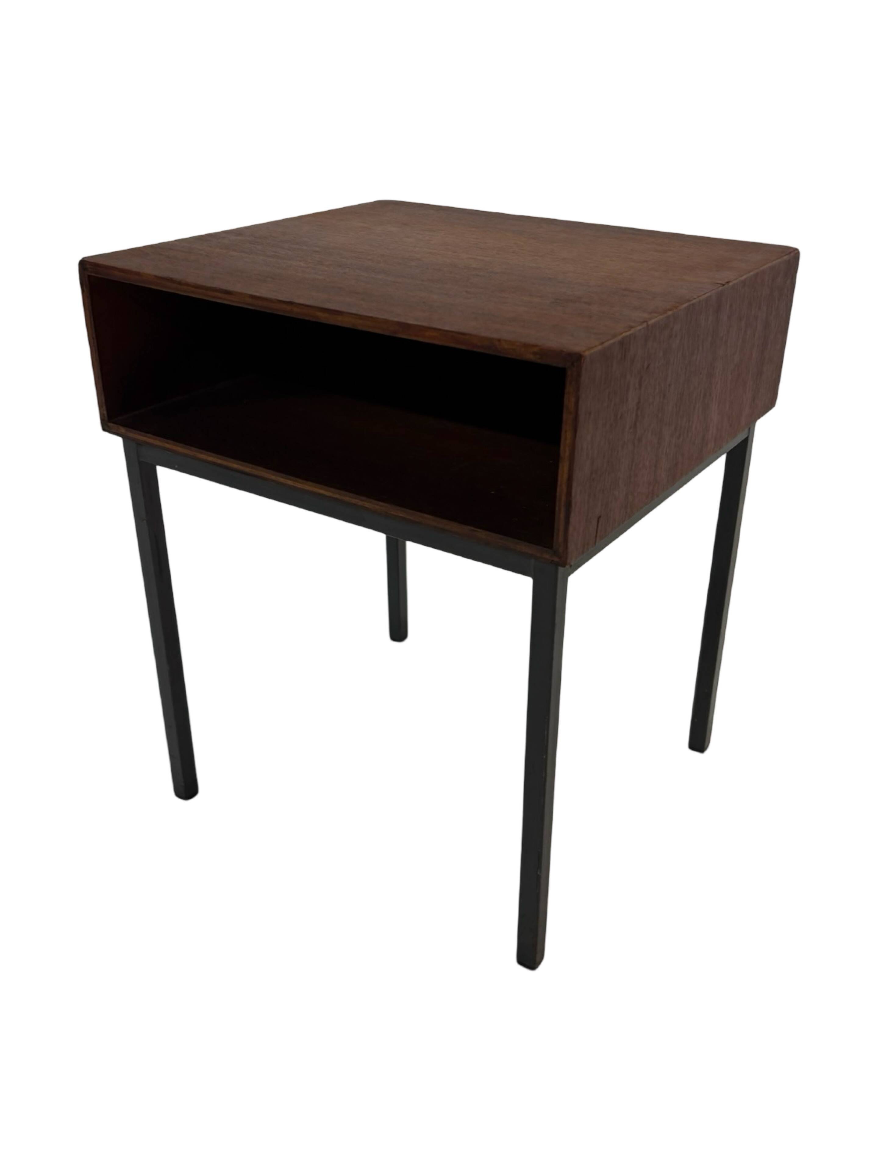 Vintage Pastoe bedside table side table 1960s teak veneer