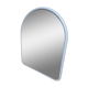 Miroir arche cadre en acier tubulaire blanc années 80