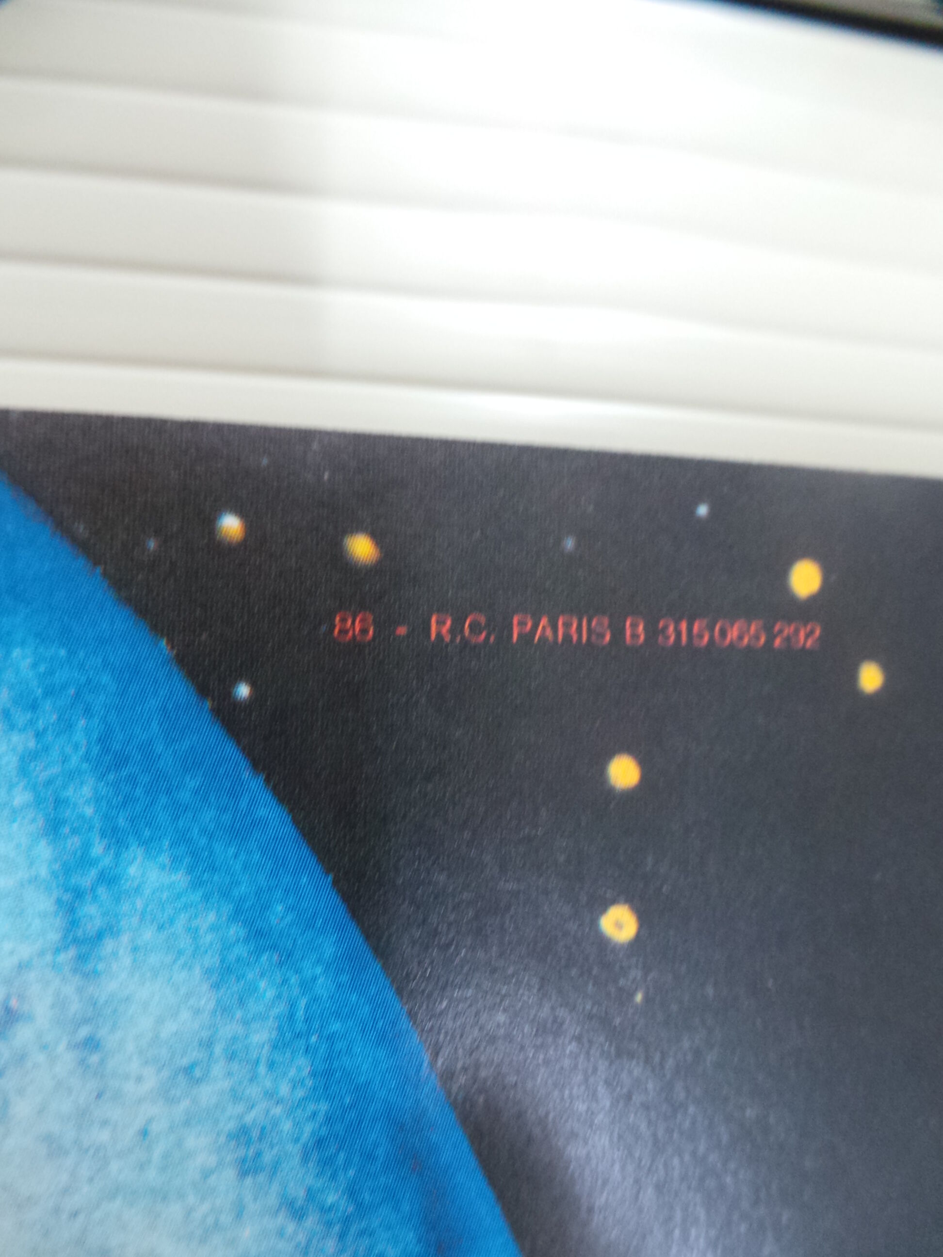 Original National Lottery Poster Slice of Halley's Comete 1986