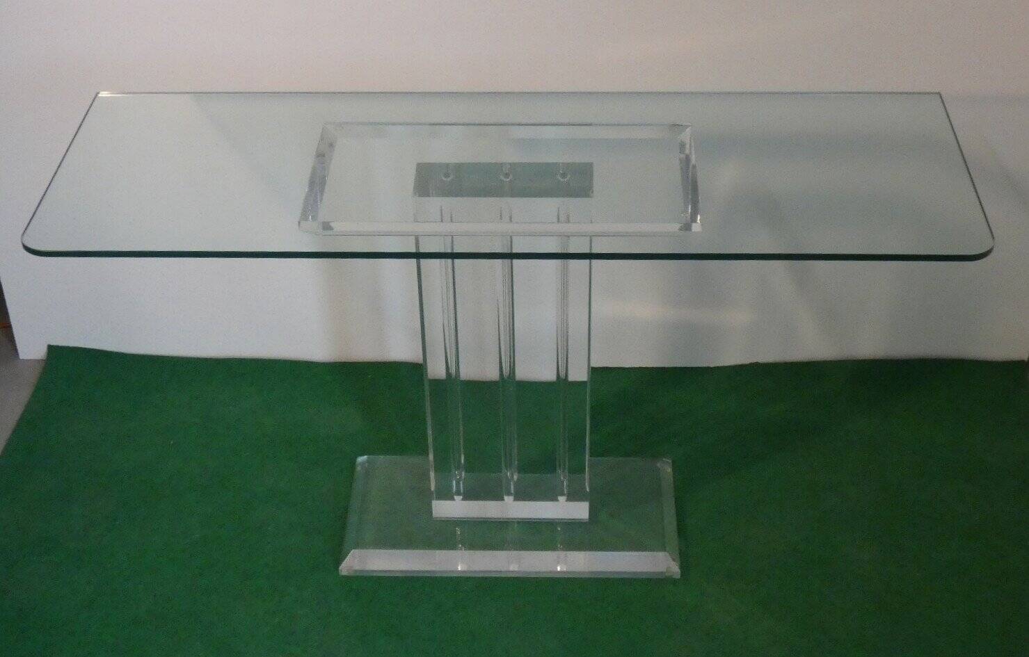Vintage sculptural base for acrylic glass table, Italy, 2000s