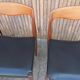 Suite de quatre chaises teck vintage