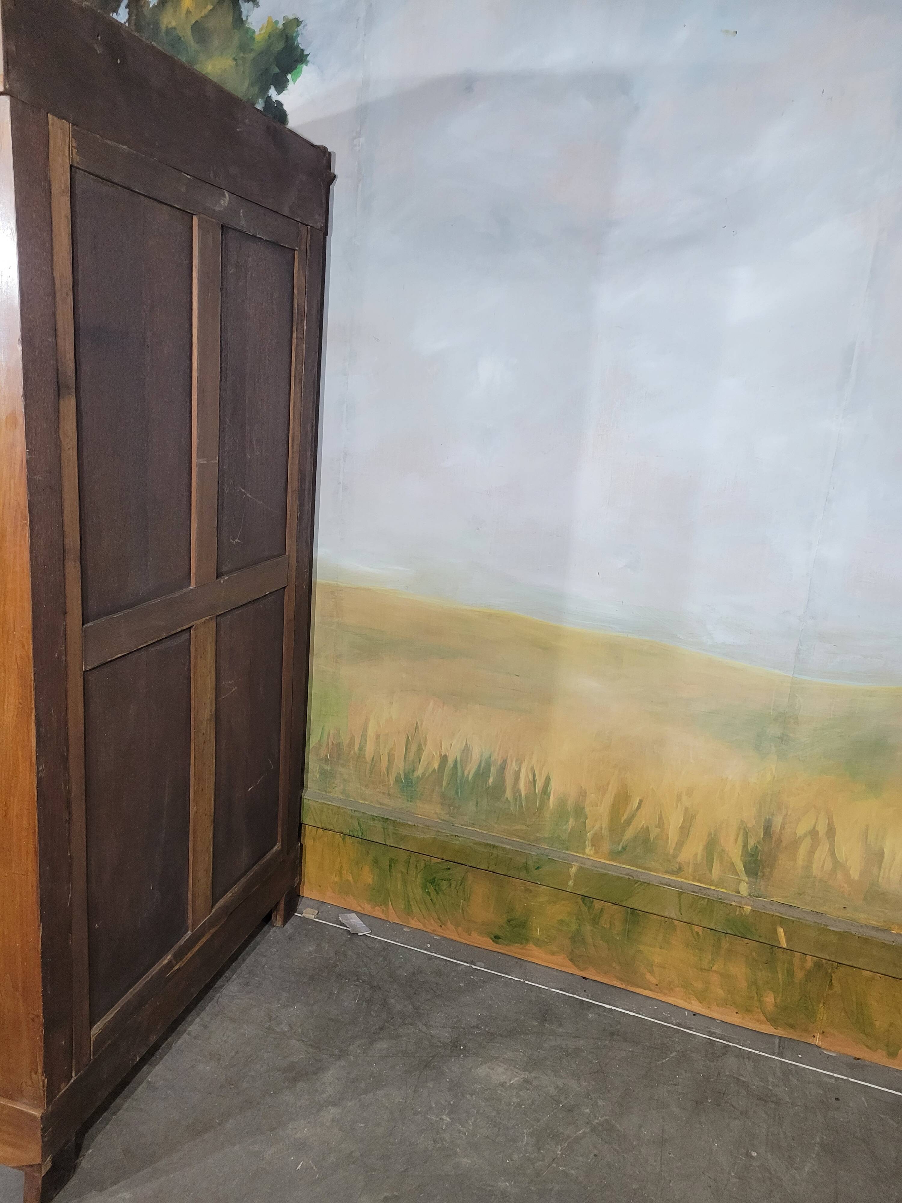 Petite bibliothèque empire en acajou