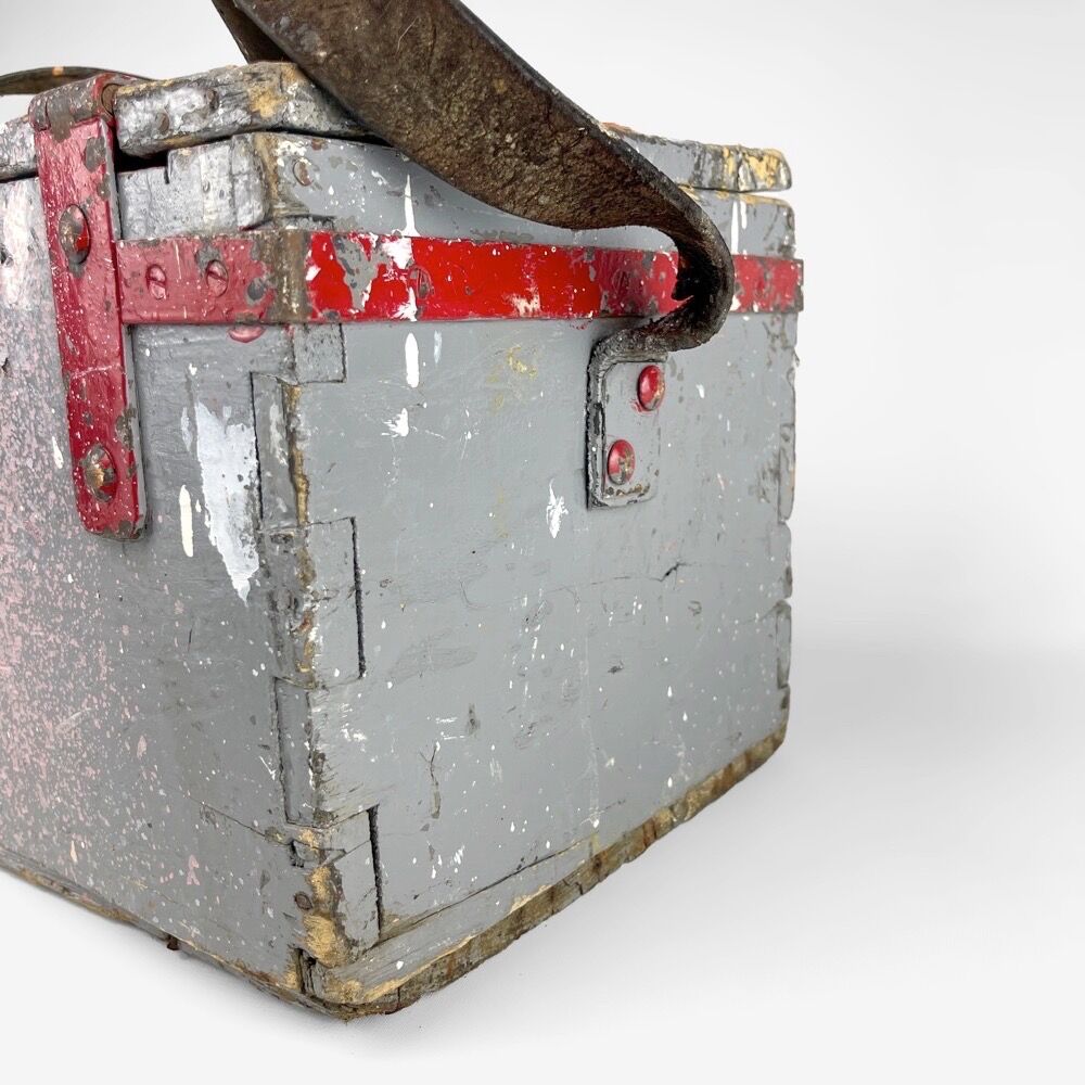 Old wooden painter's box