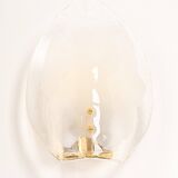 Kalmar wall sconces in brass and Murano glass, Austria, 1970s.