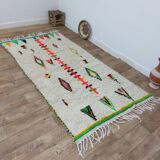 Handmade wool Berber rug 260 X 135 CM