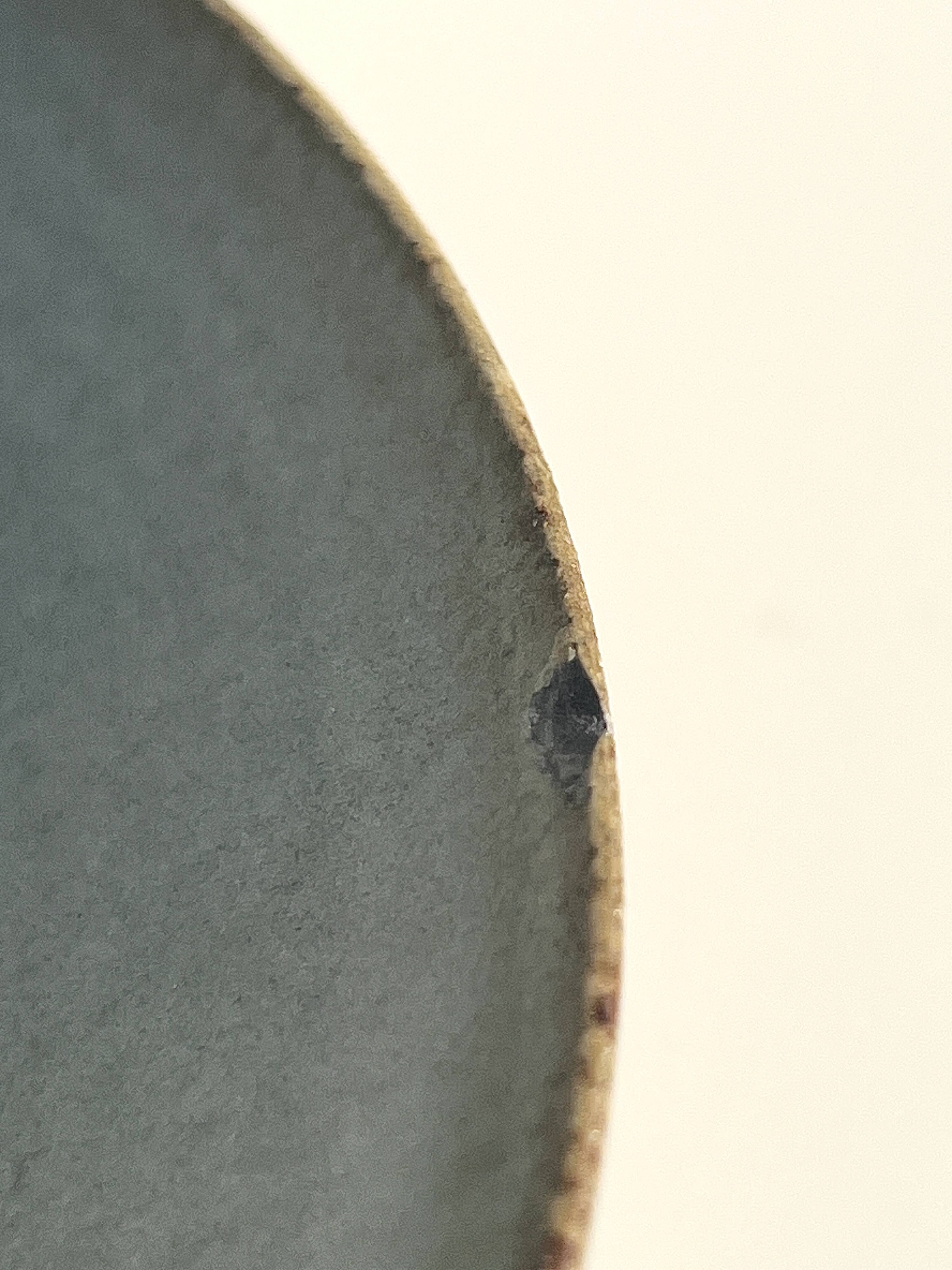 Vide poche en céramique émaillé bleu ciel et signé, Bretagne France 1970