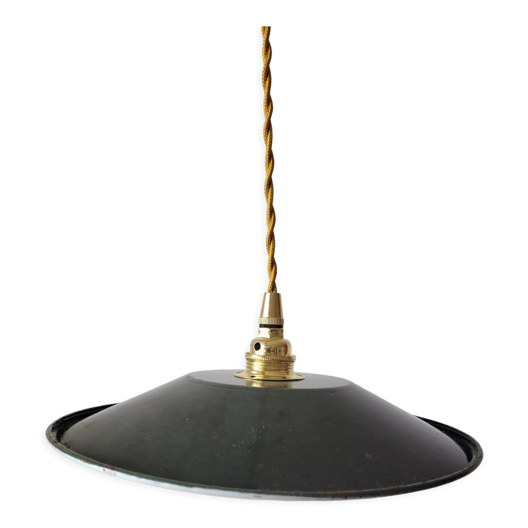 Enamelled sheet metal suspension
