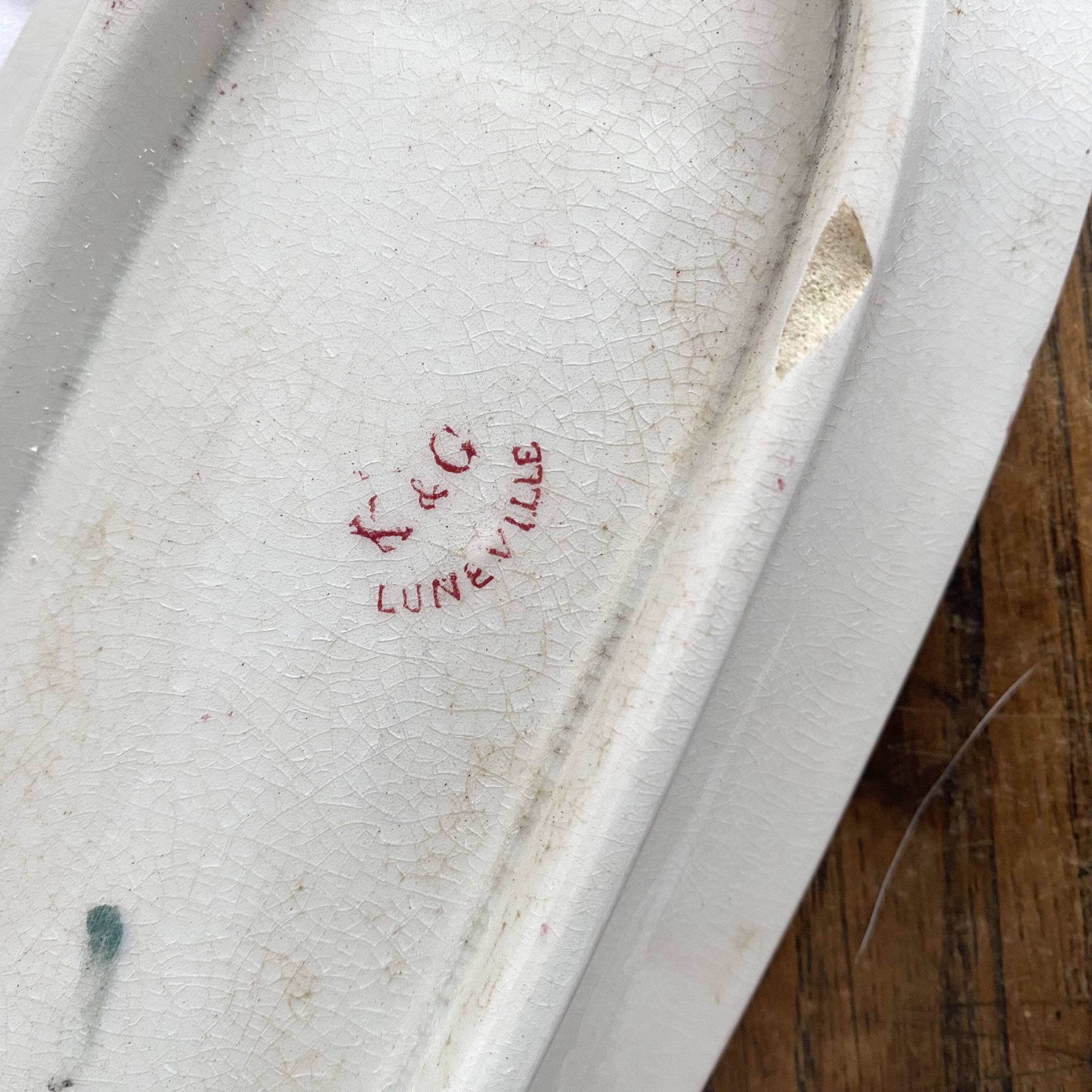 K&G Luneville ironstone soap dish