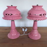 Pair of ceramic lamps