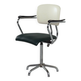 Industrial office chair with armrests by toon de wit for de wit, 1950s | gr